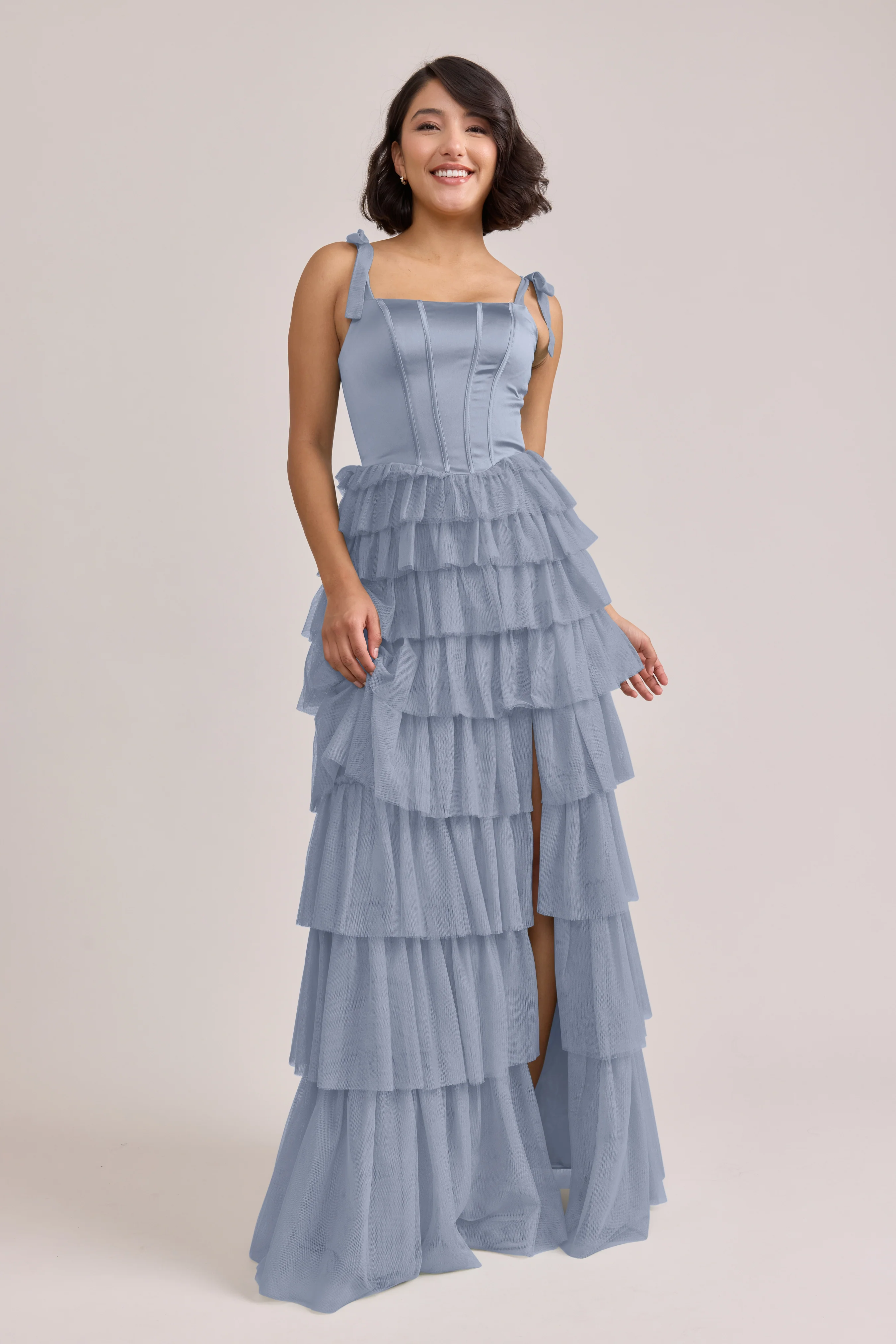 Charlotte Satin + Tulle Dress | Made To Order - Image 19