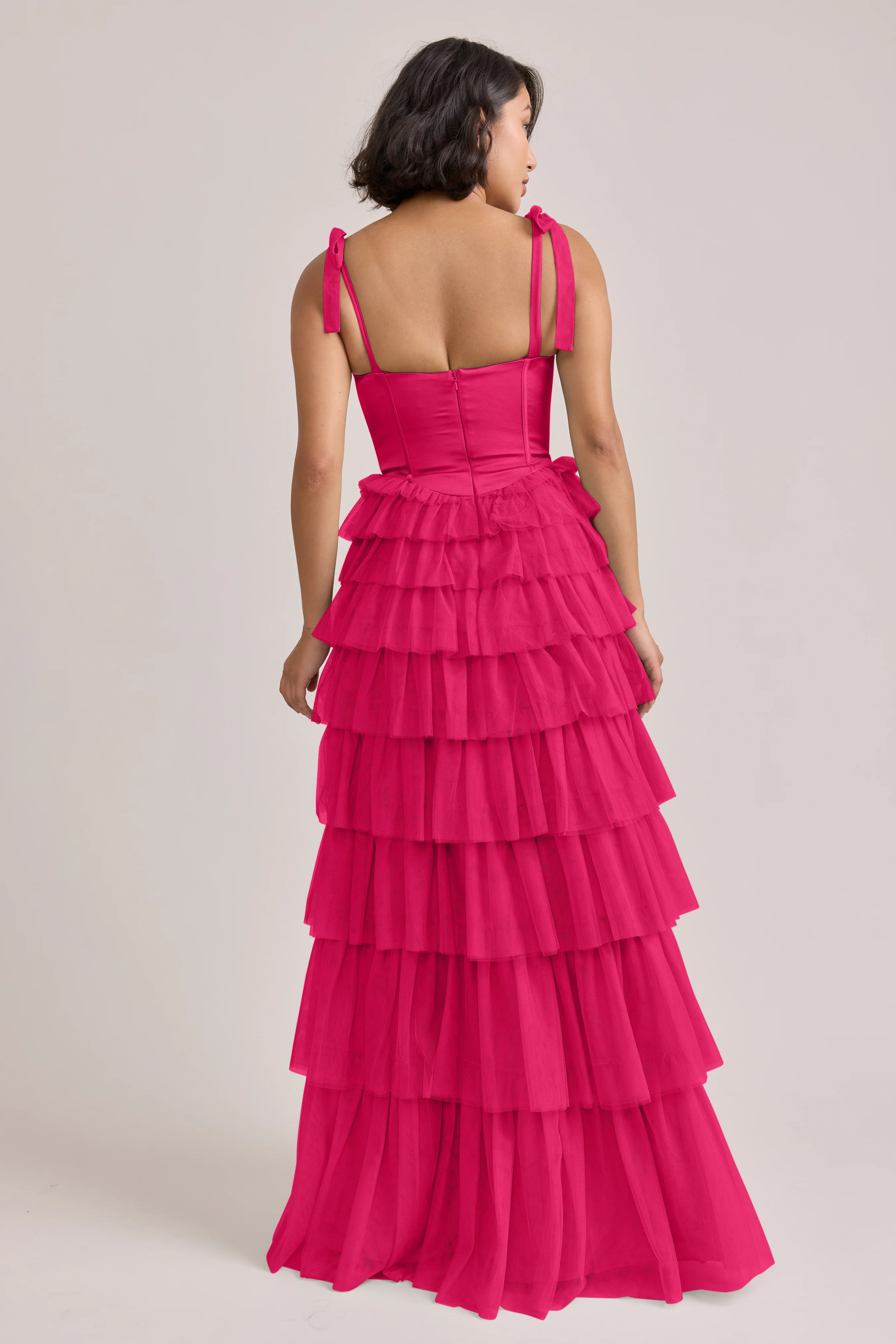 Charlotte Satin + Tulle Dress | Made To Order - Image 22