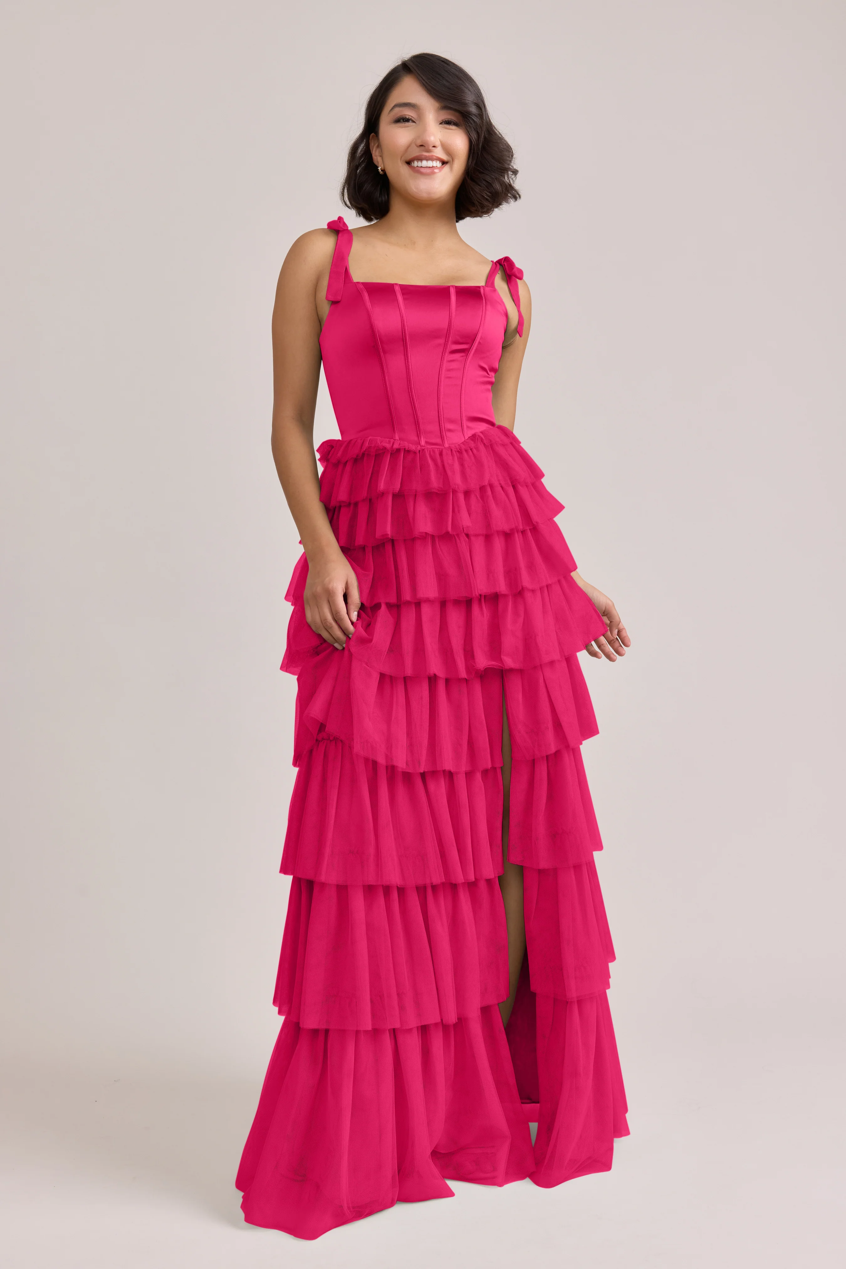 Charlotte Satin + Tulle Dress | Made To Order - Image 23