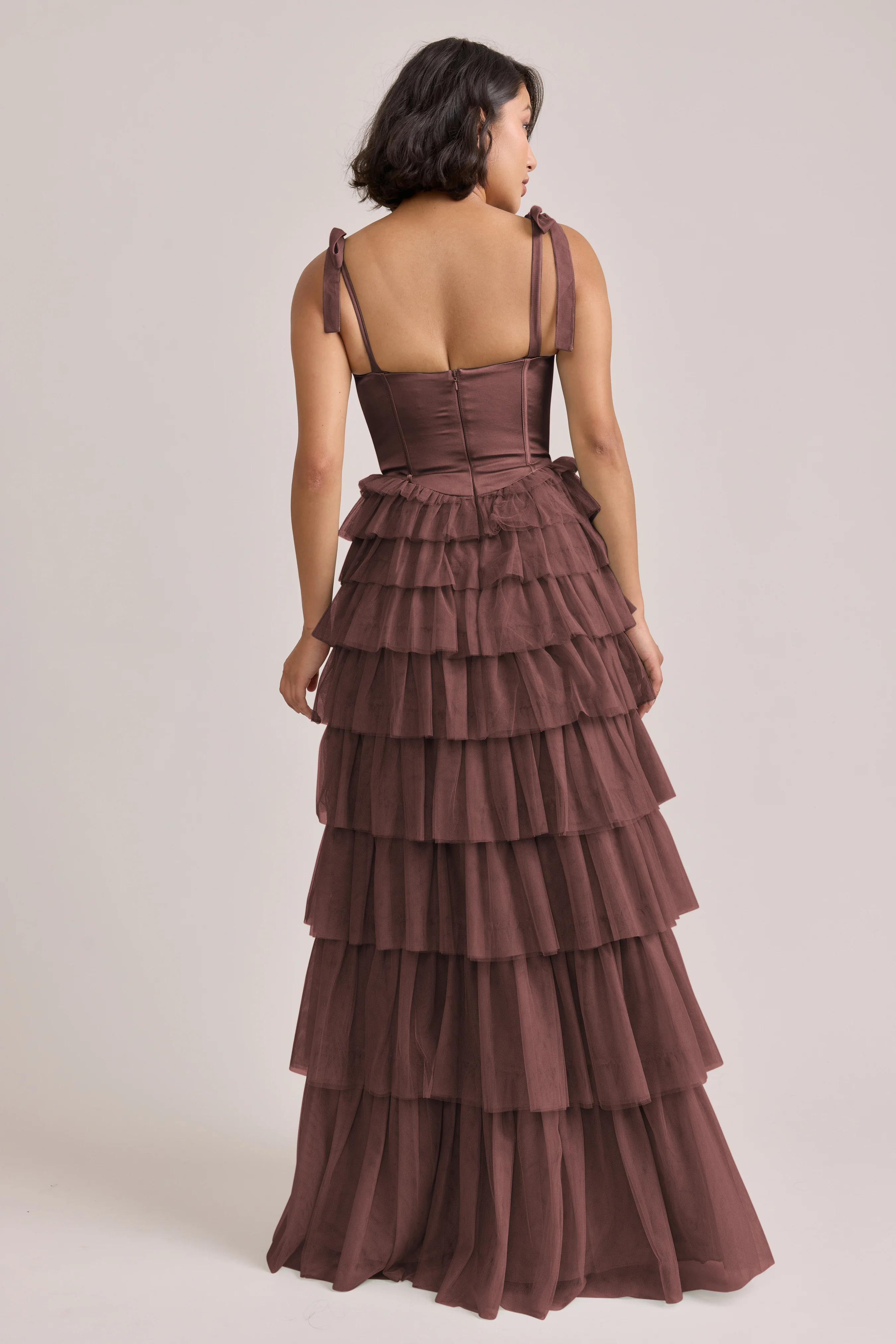 Charlotte Satin + Tulle Dress | Made To Order - Image 27
