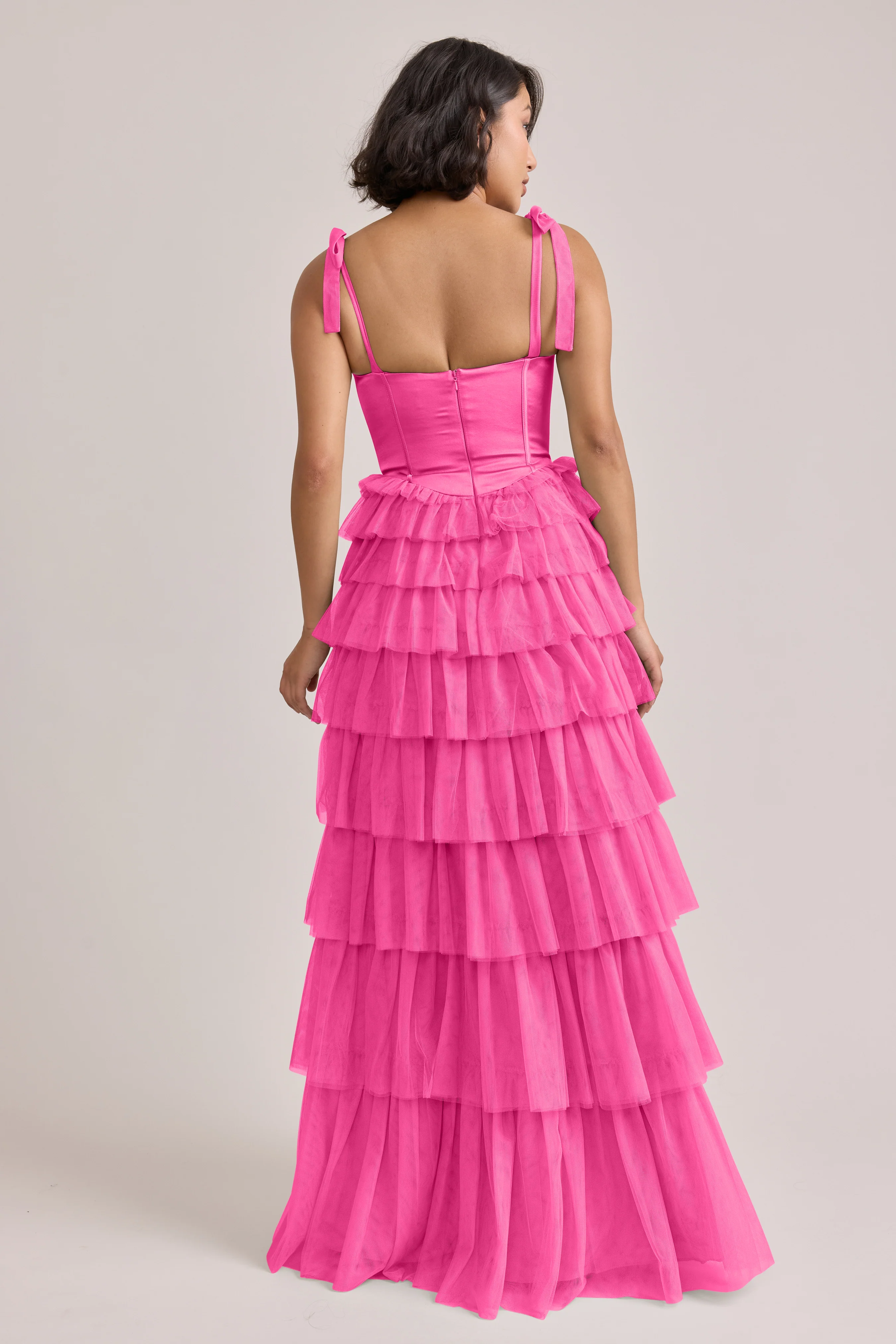 Charlotte Satin + Tulle Dress | Made To Order - Image 29