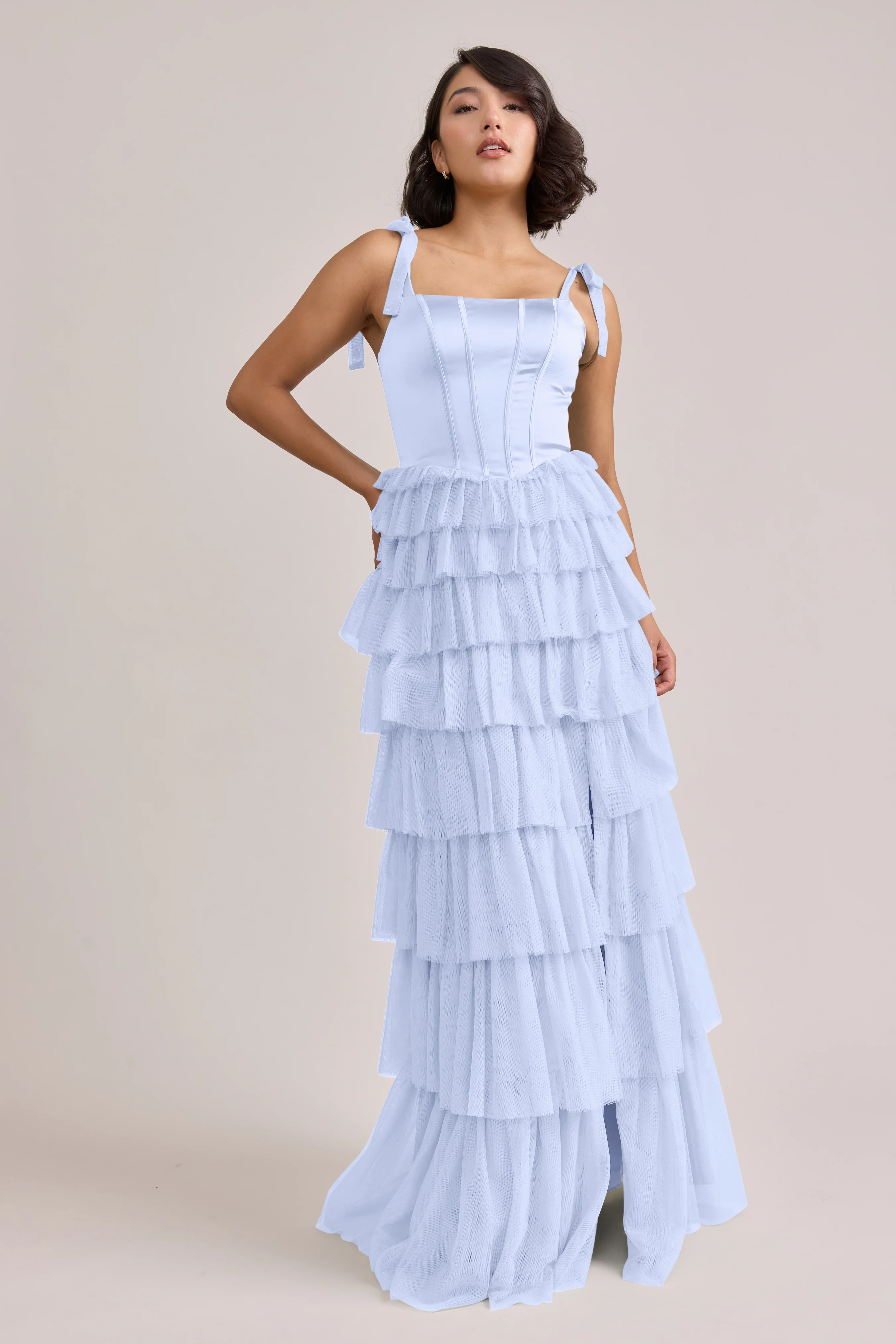 Charlotte Satin + Tulle Dress | Made To Order - Image 30
