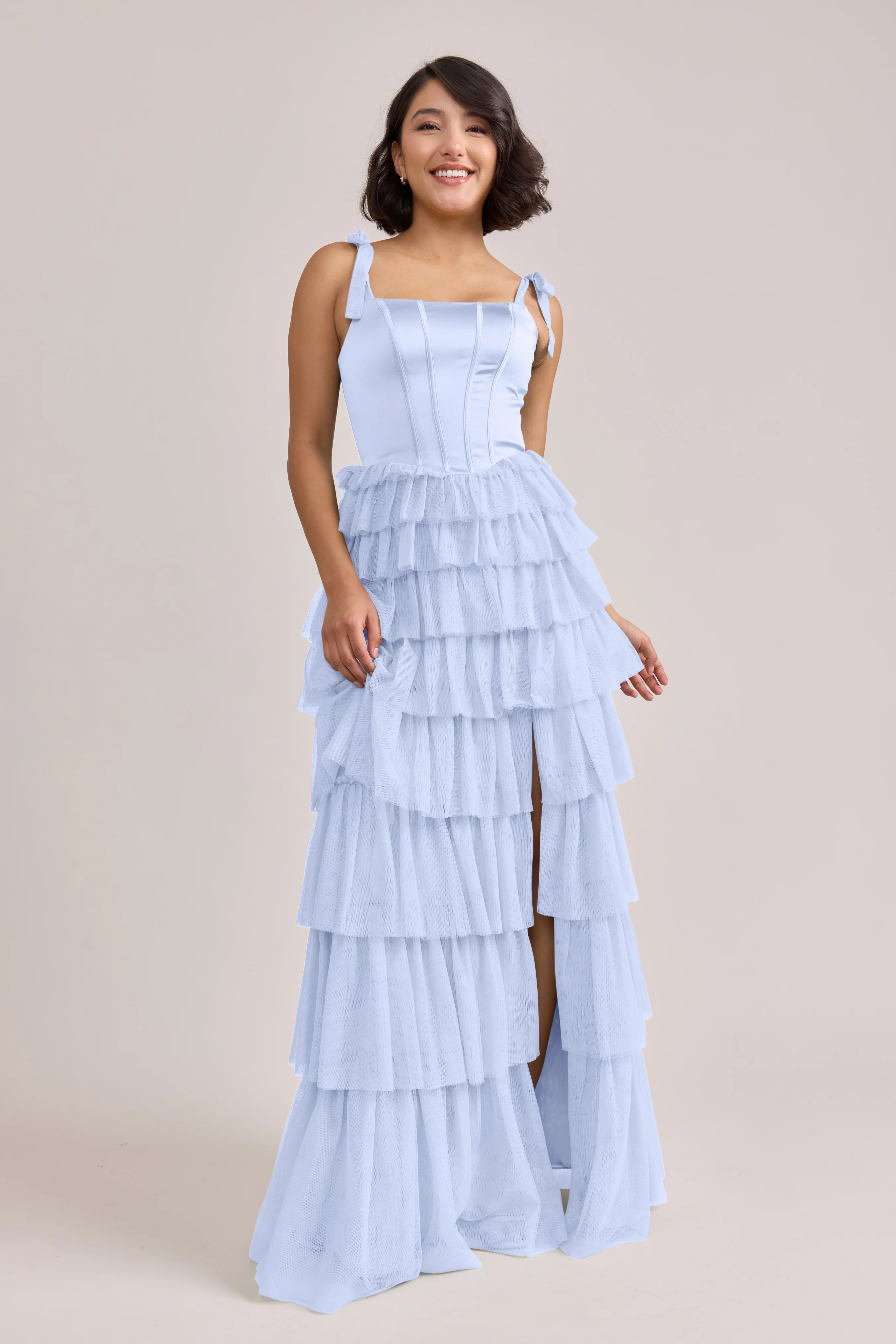 Charlotte Satin + Tulle Dress | Made To Order - Image 31