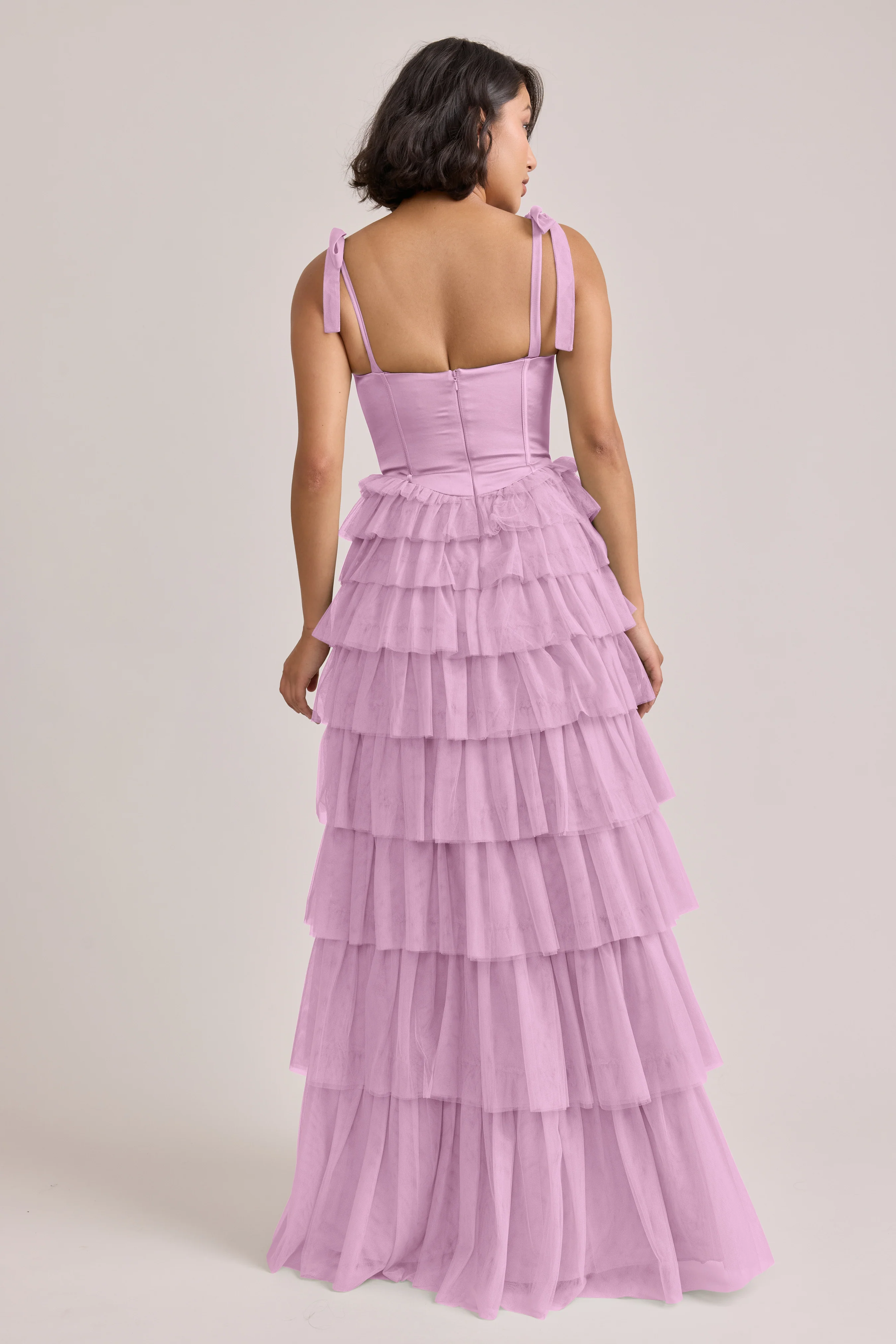 Charlotte Satin + Tulle Dress | Made To Order - Image 37