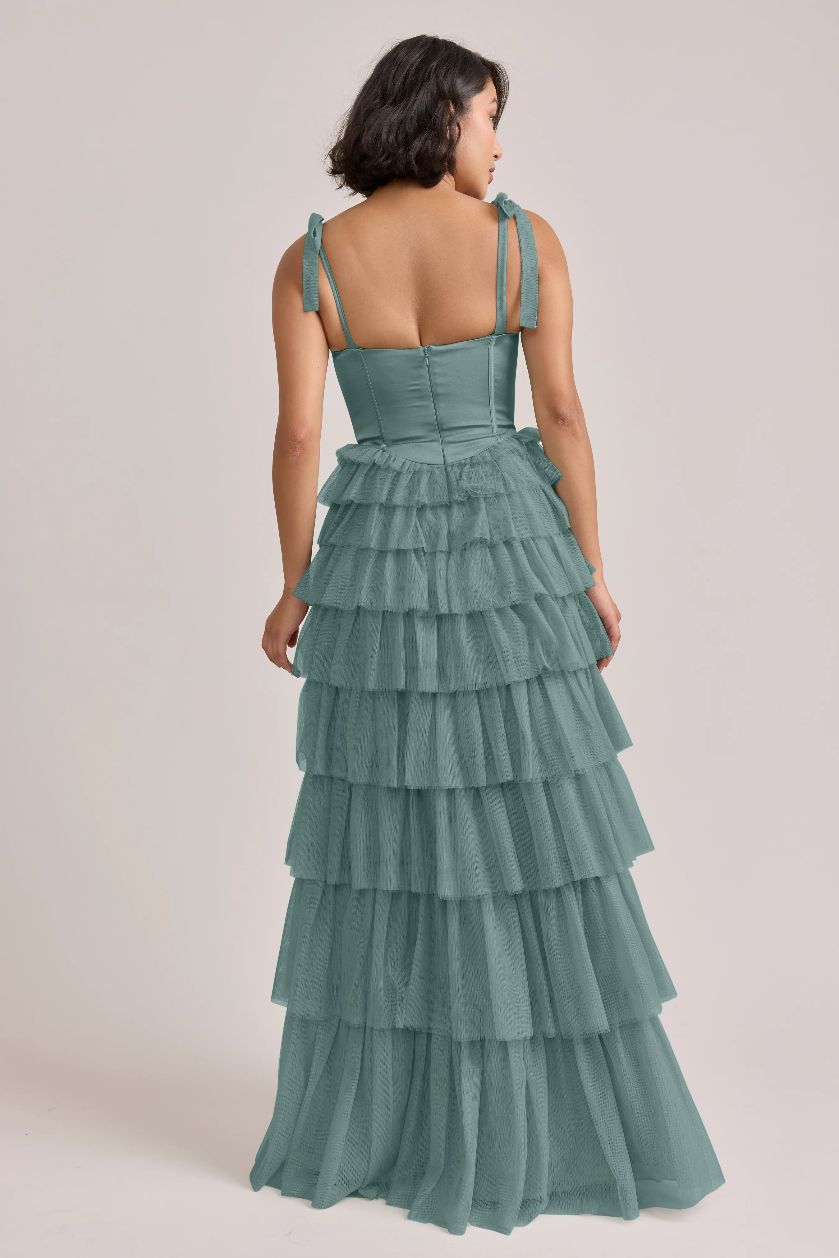Charlotte Satin + Tulle Dress | Made To Order - Image 39