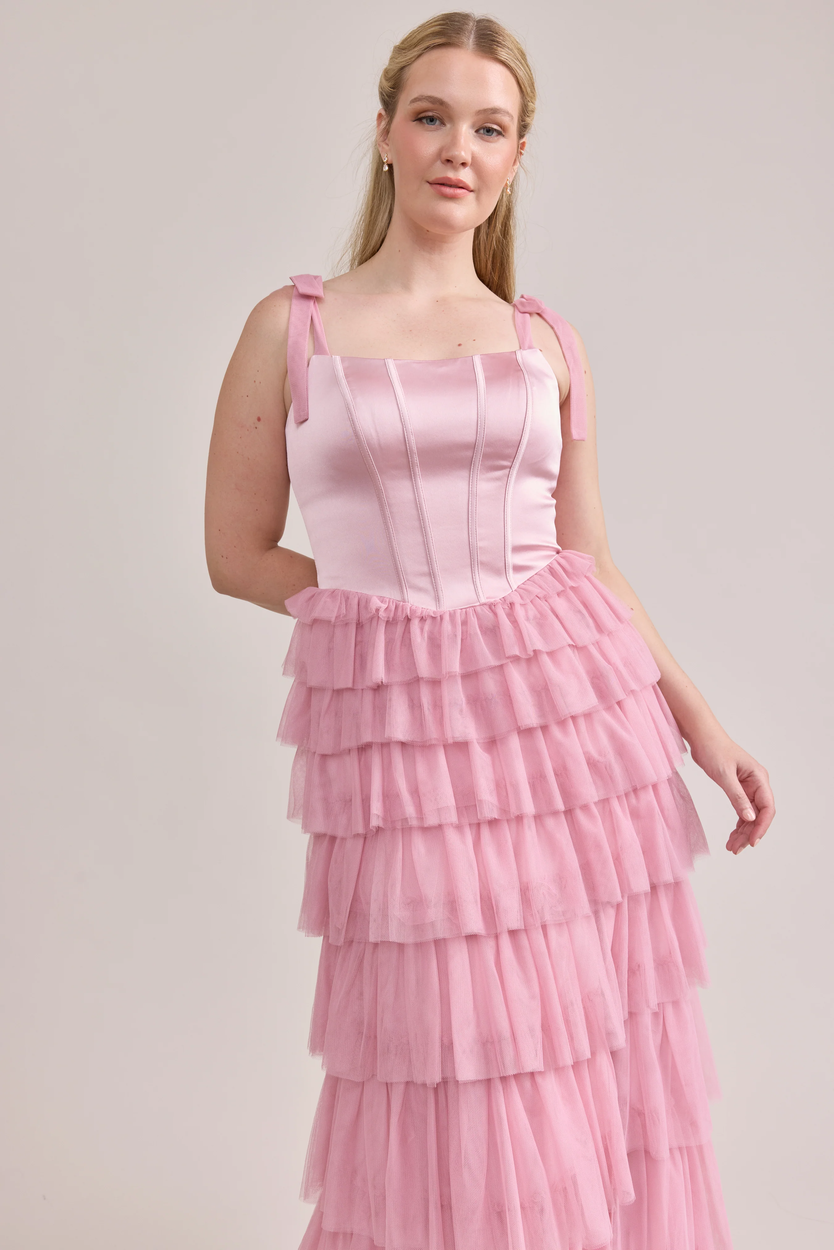 Charlotte Satin + Tulle Dress | Made To Order - Image 4
