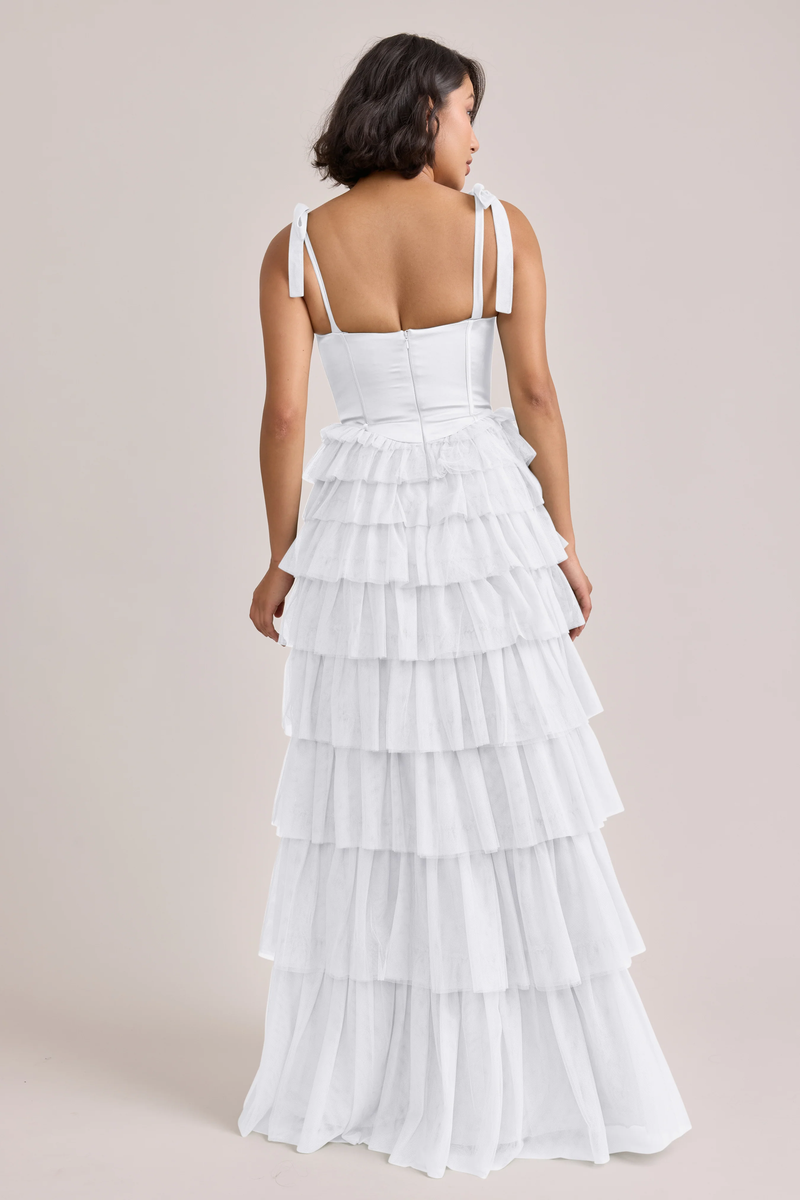 Charlotte Satin + Tulle Dress | Made To Order - Image 46