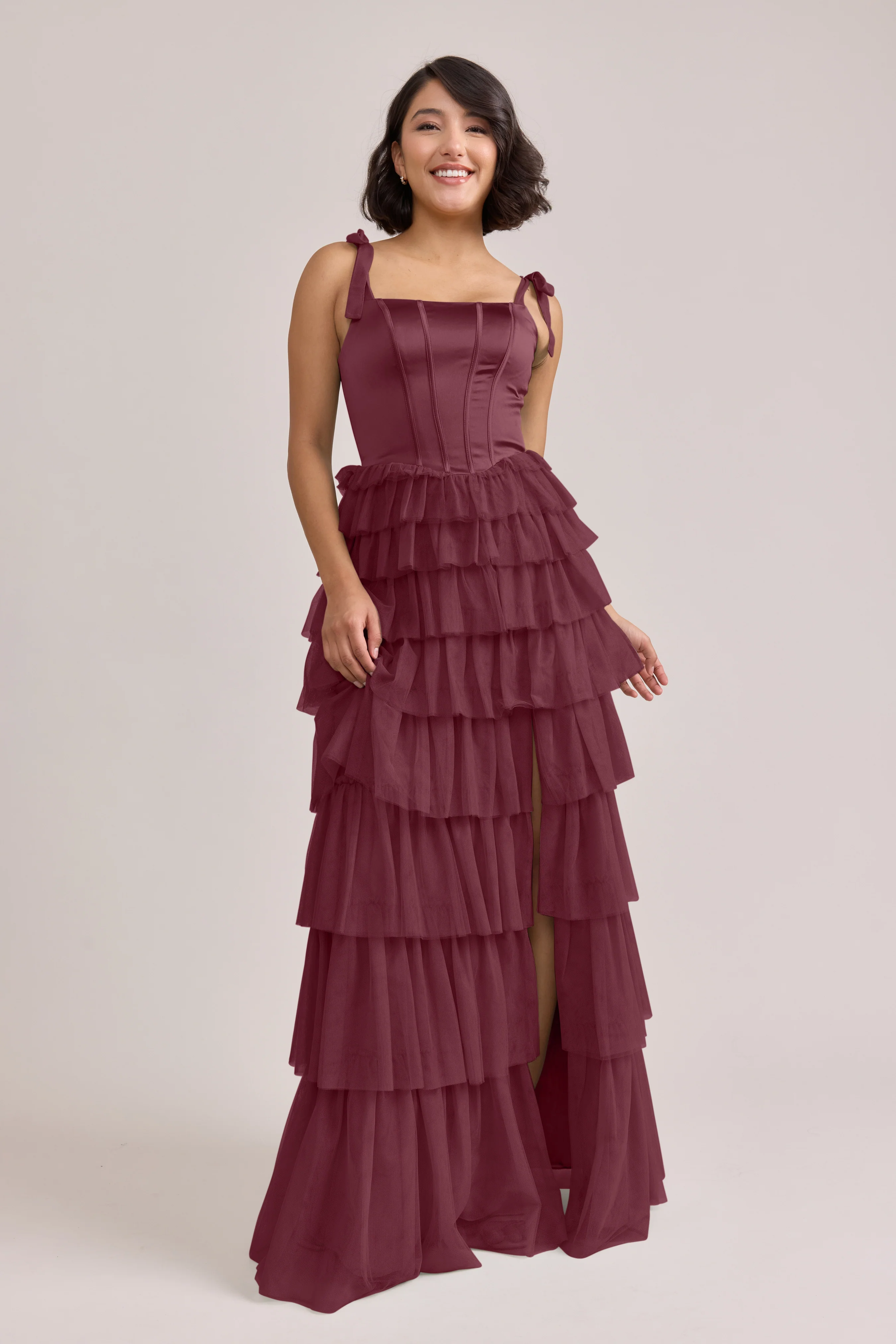Charlotte Satin + Tulle Dress | Made To Order - Image 9