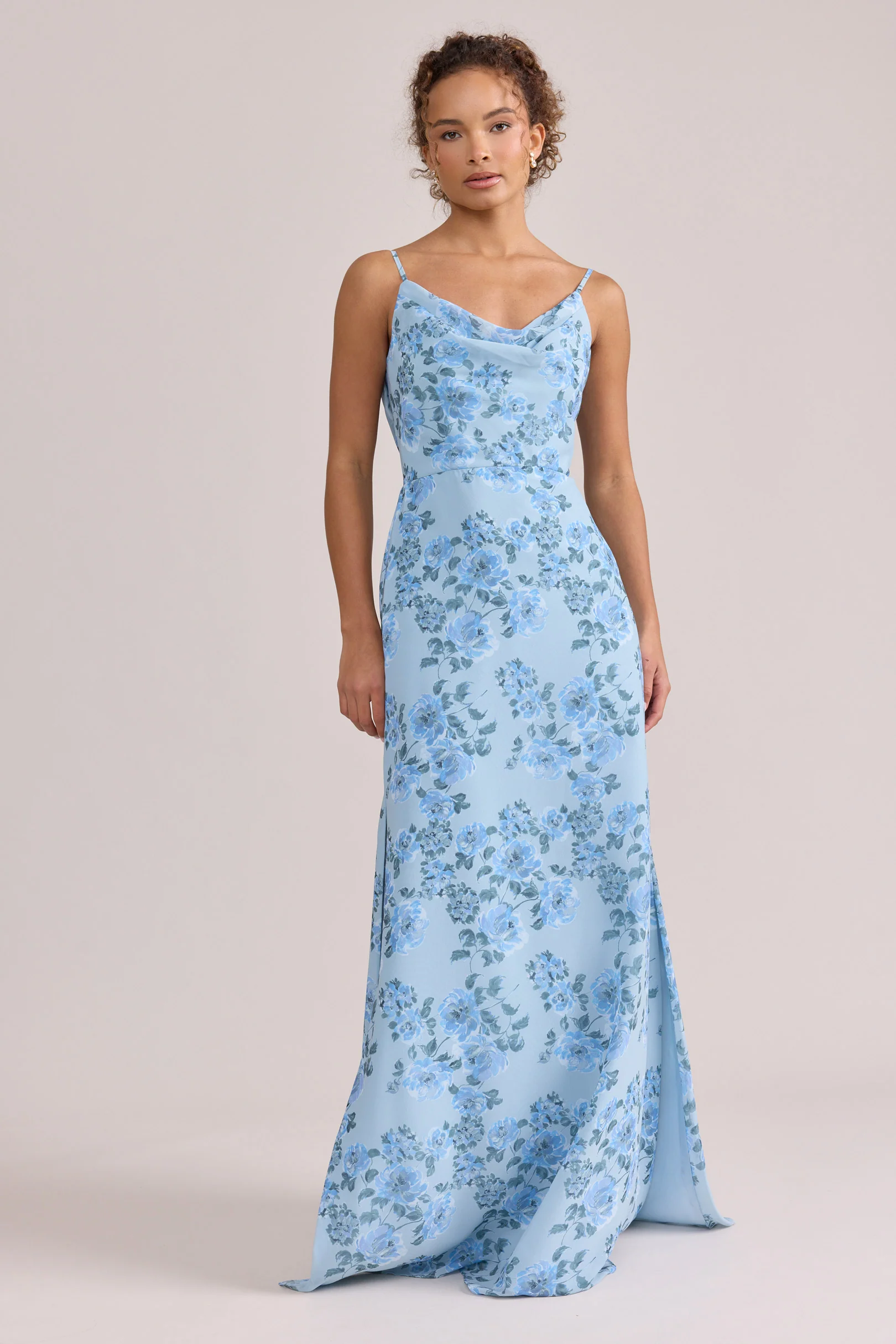 Nadia Chiffon Floral Print Dress | Made To Order - Image 41