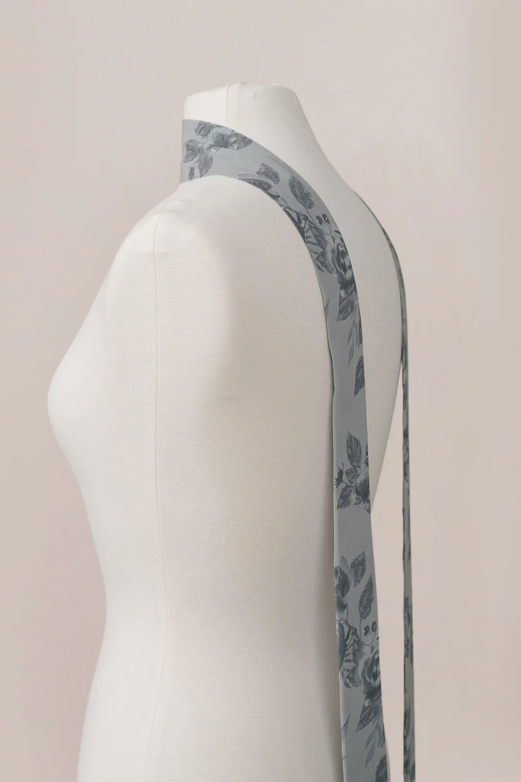 Chiffon Floral Print Skinny Scarf | Made To Order - Image 16
