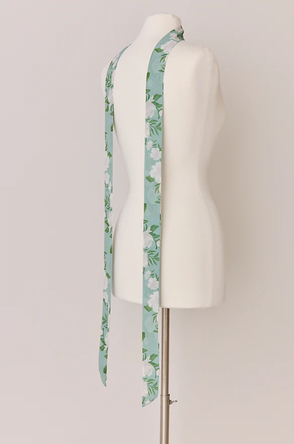 Chiffon Floral Print Skinny Scarf | Made To Order - Image 21