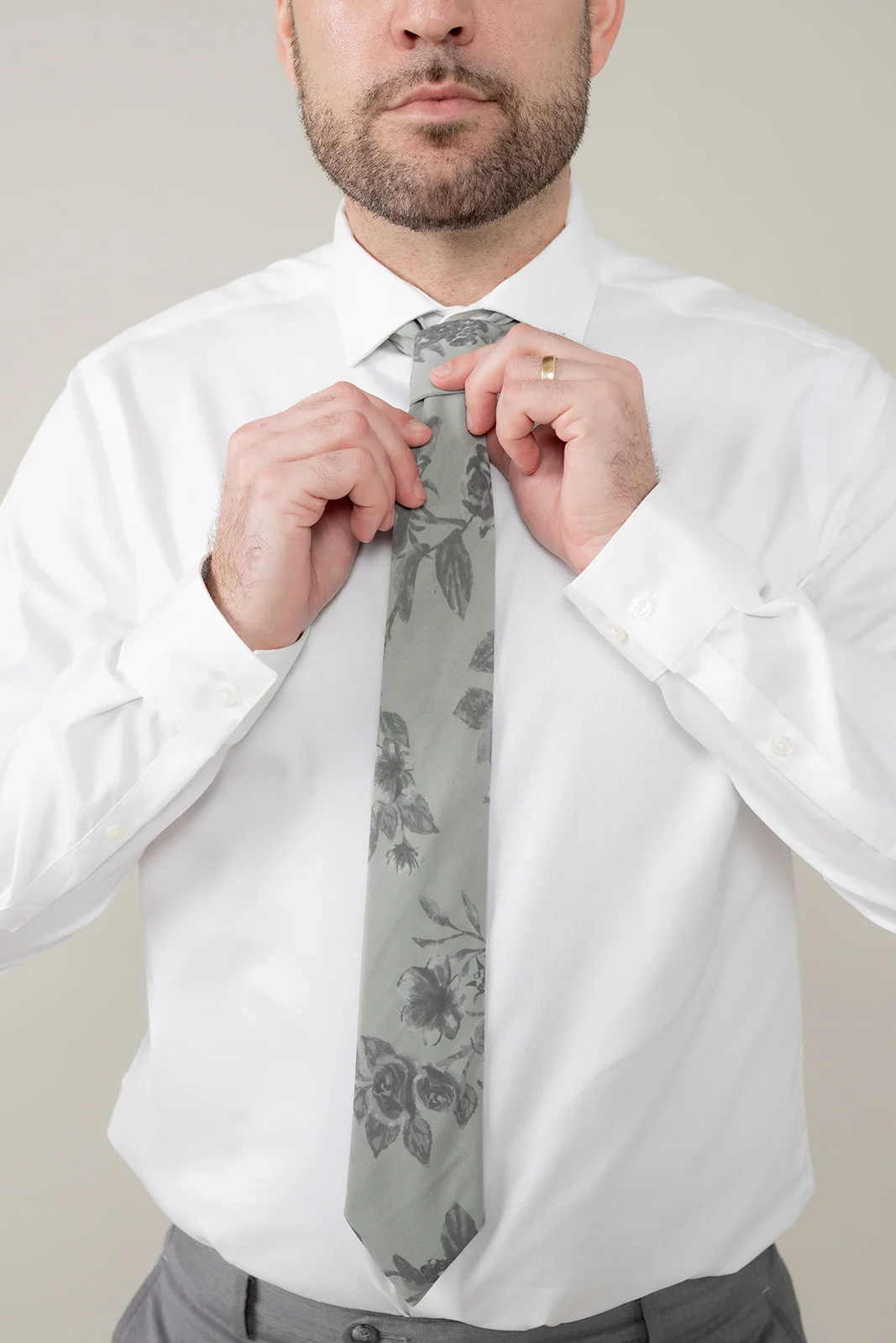 Chiffon Floral Print Tie | Made To Order - Image 2
