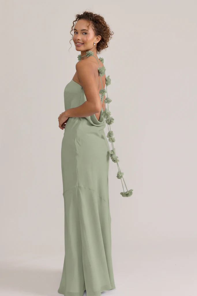 Chiffon Luxe Floral Scarf | Made To Order