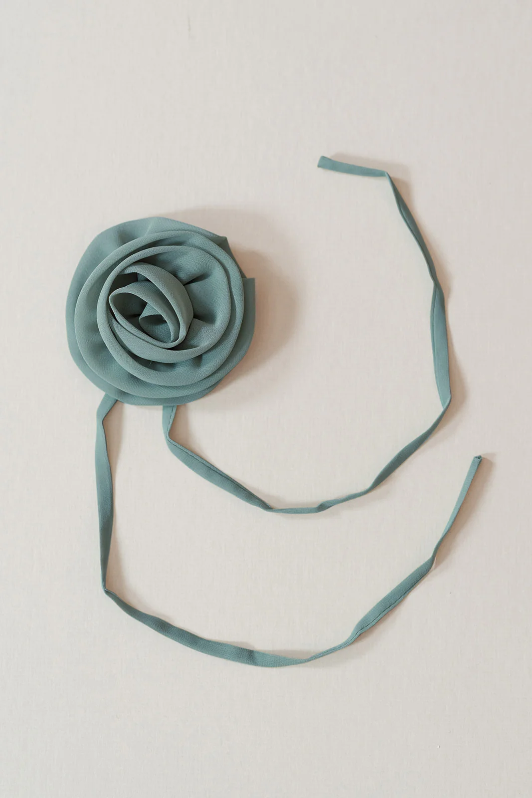 Chiffon Rose Neck Tie | Made To Order - Image 36