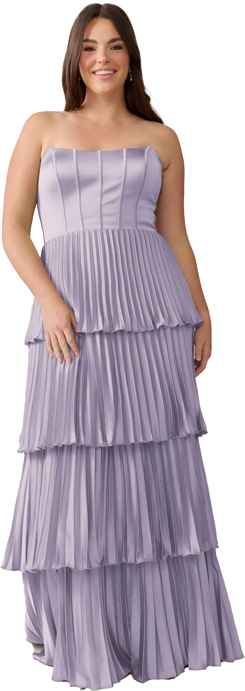 Collins Satin Pleated Dress | Made To Order - Image 124