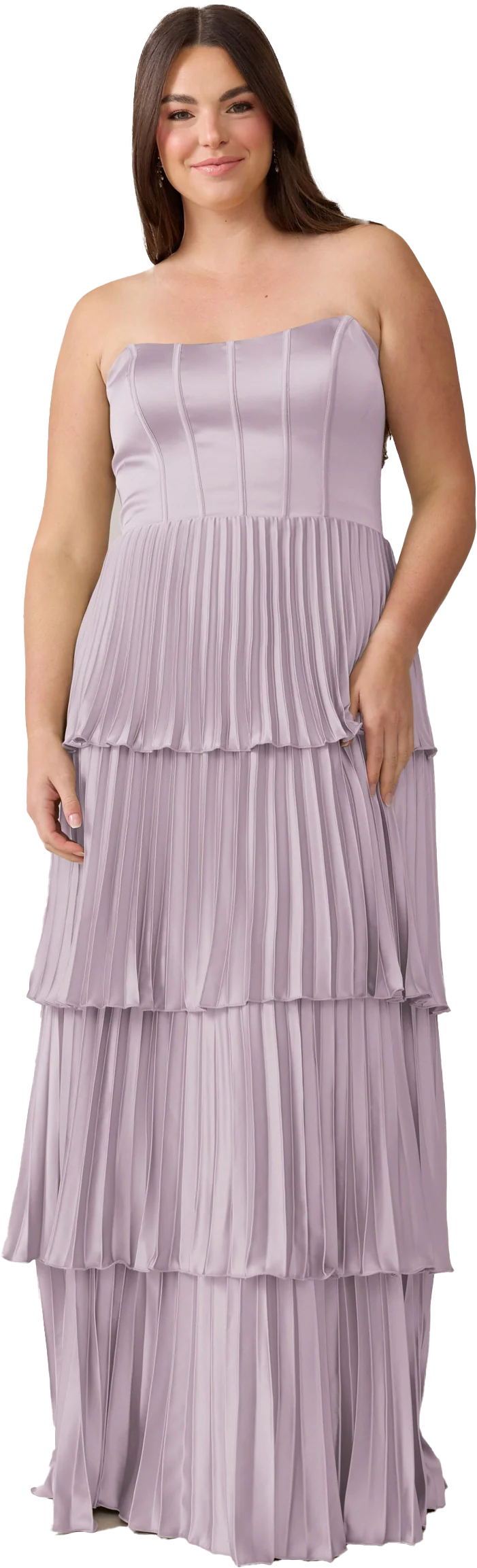 Collins Satin Pleated Dress | Made To Order - Image 125
