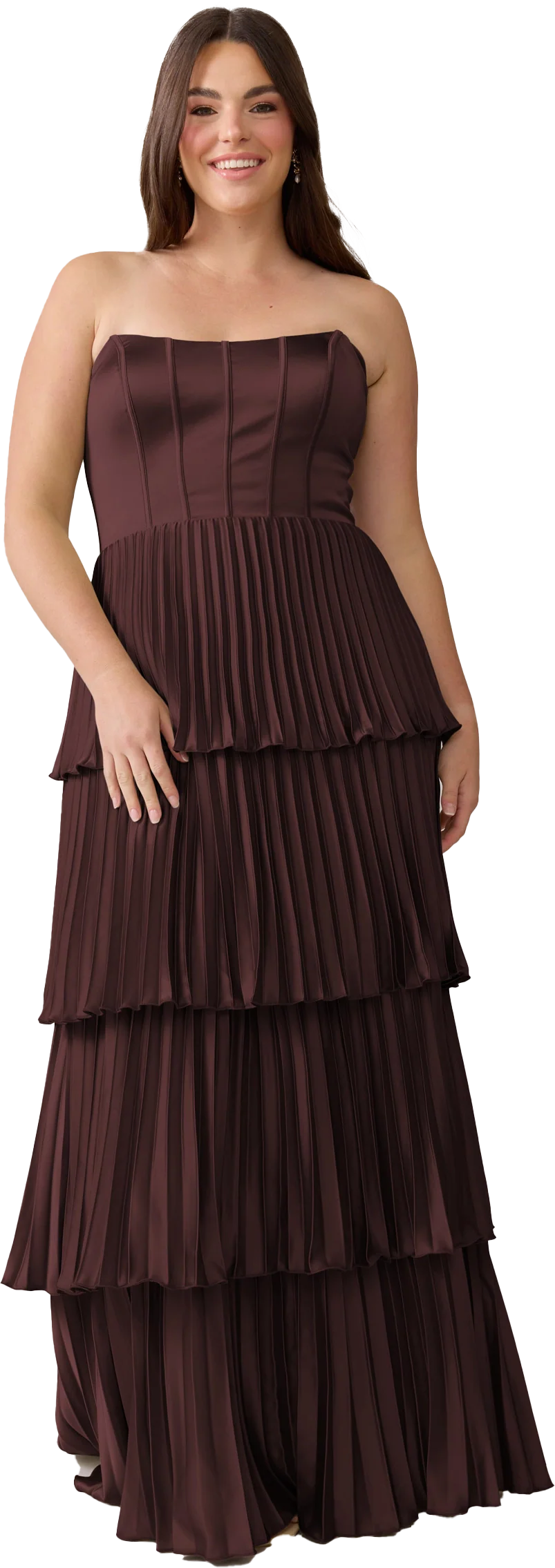 Collins Satin Pleated Dress | Made To Order - Image 126