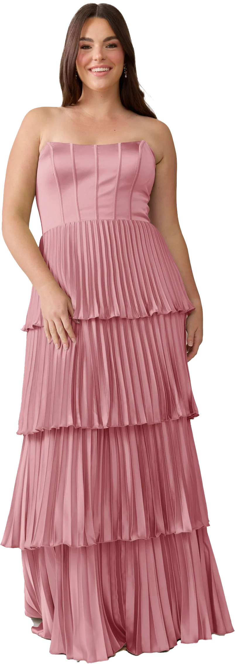 Collins Satin Pleated Dress | Made To Order - Image 139