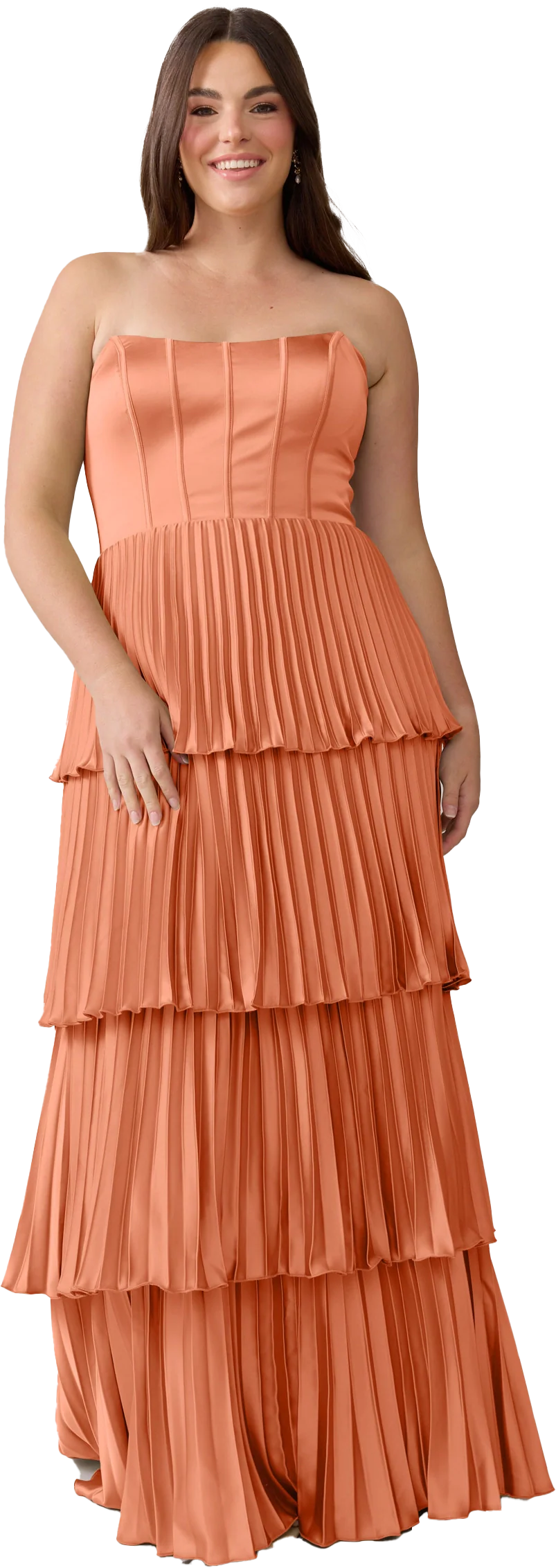 Collins Satin Pleated Dress | Made To Order - Image 144