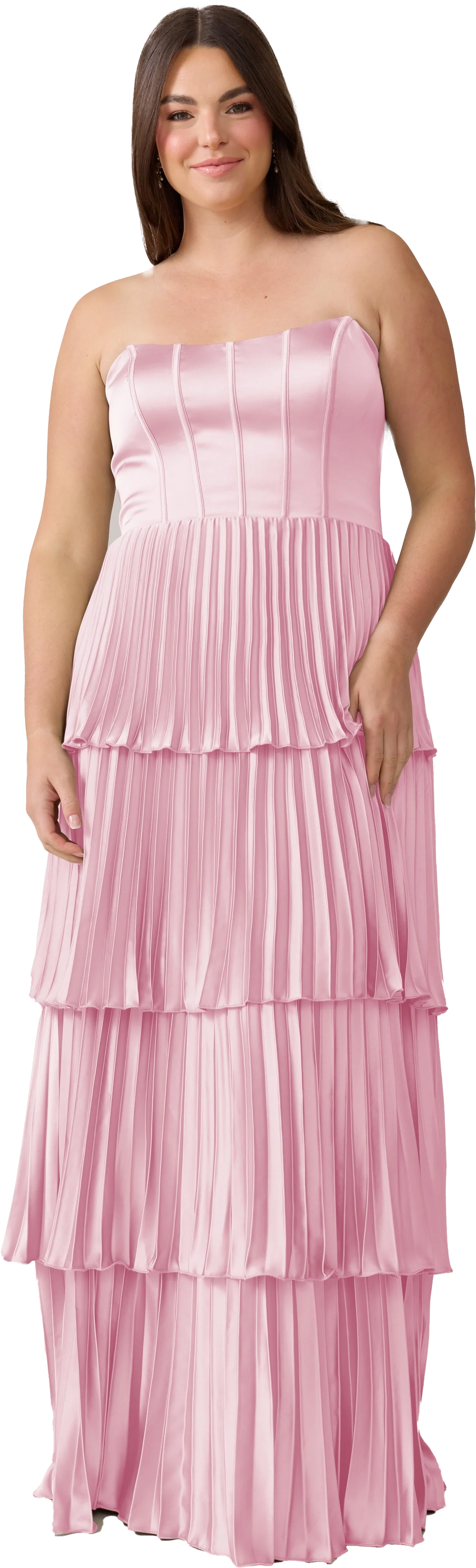Collins Satin Pleated Dress | Made To Order - Image 161