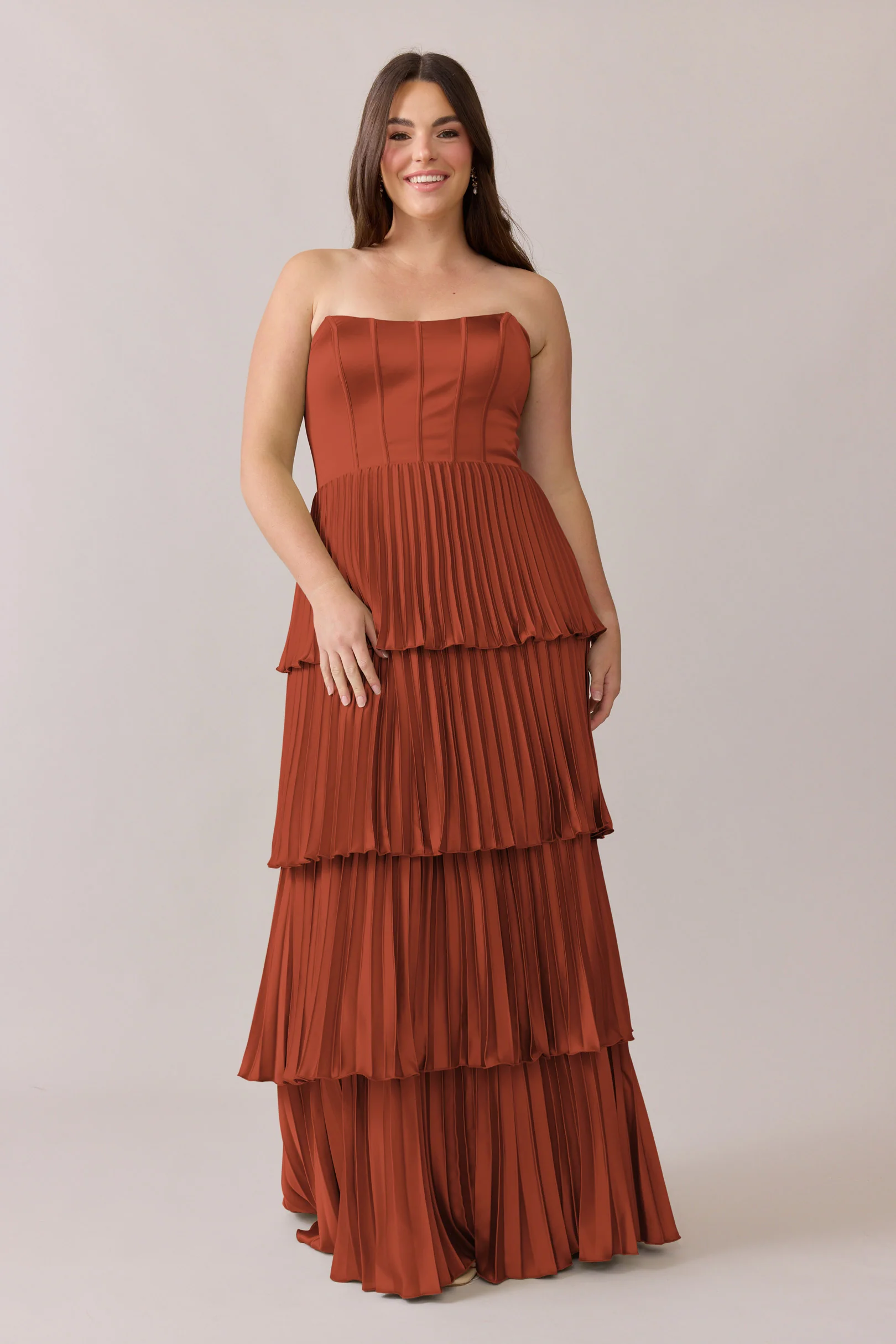 Collins Satin Pleated Dress | Made To Order - Image 22