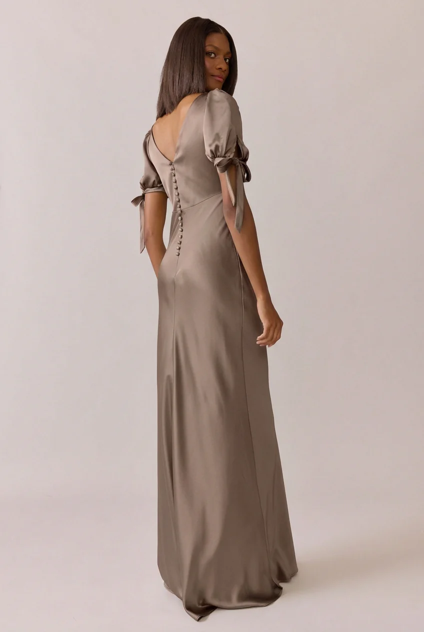 Daisy Satin Dress | Made To Order - Image 163