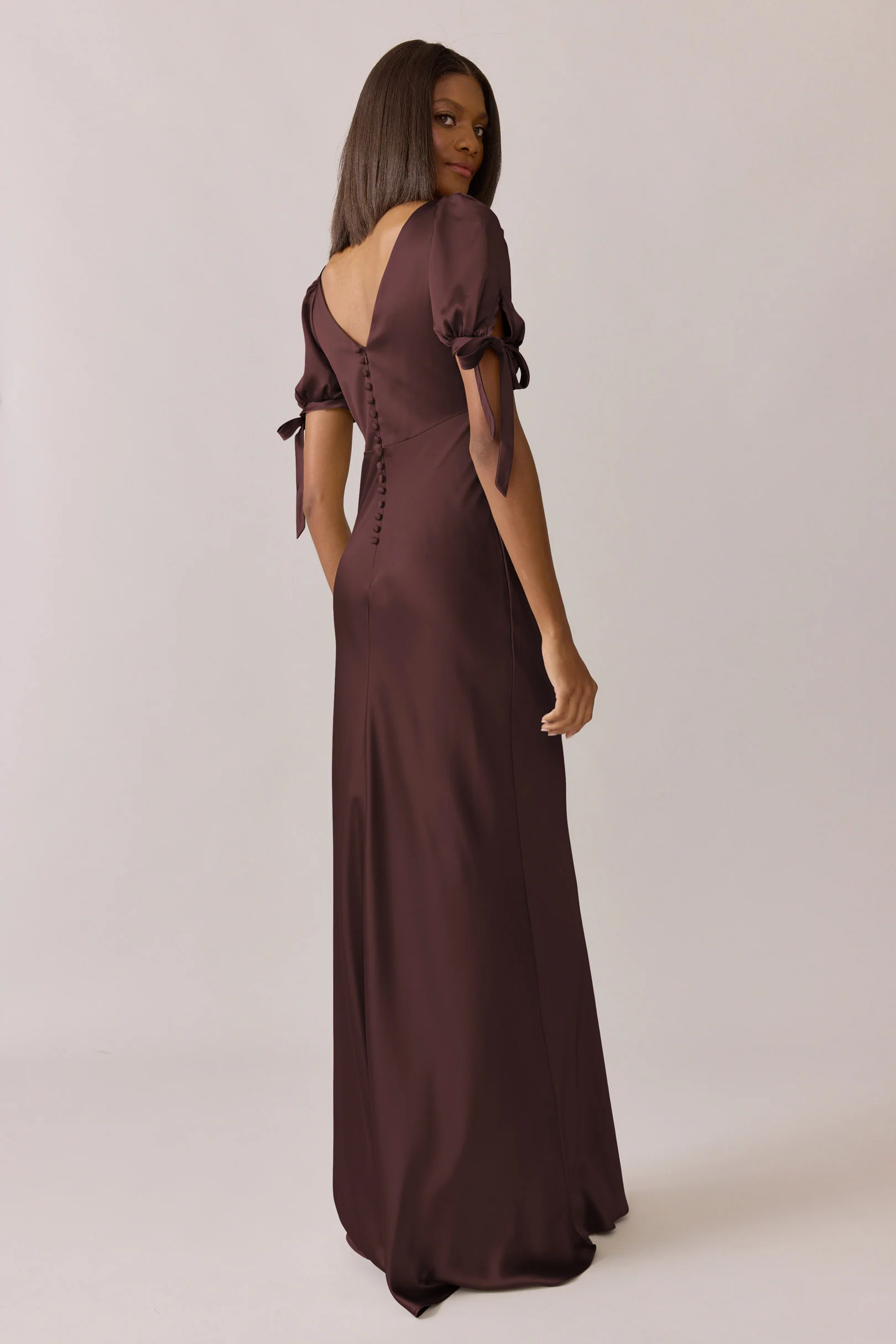Daisy Satin Dress | Made To Order - Image 26