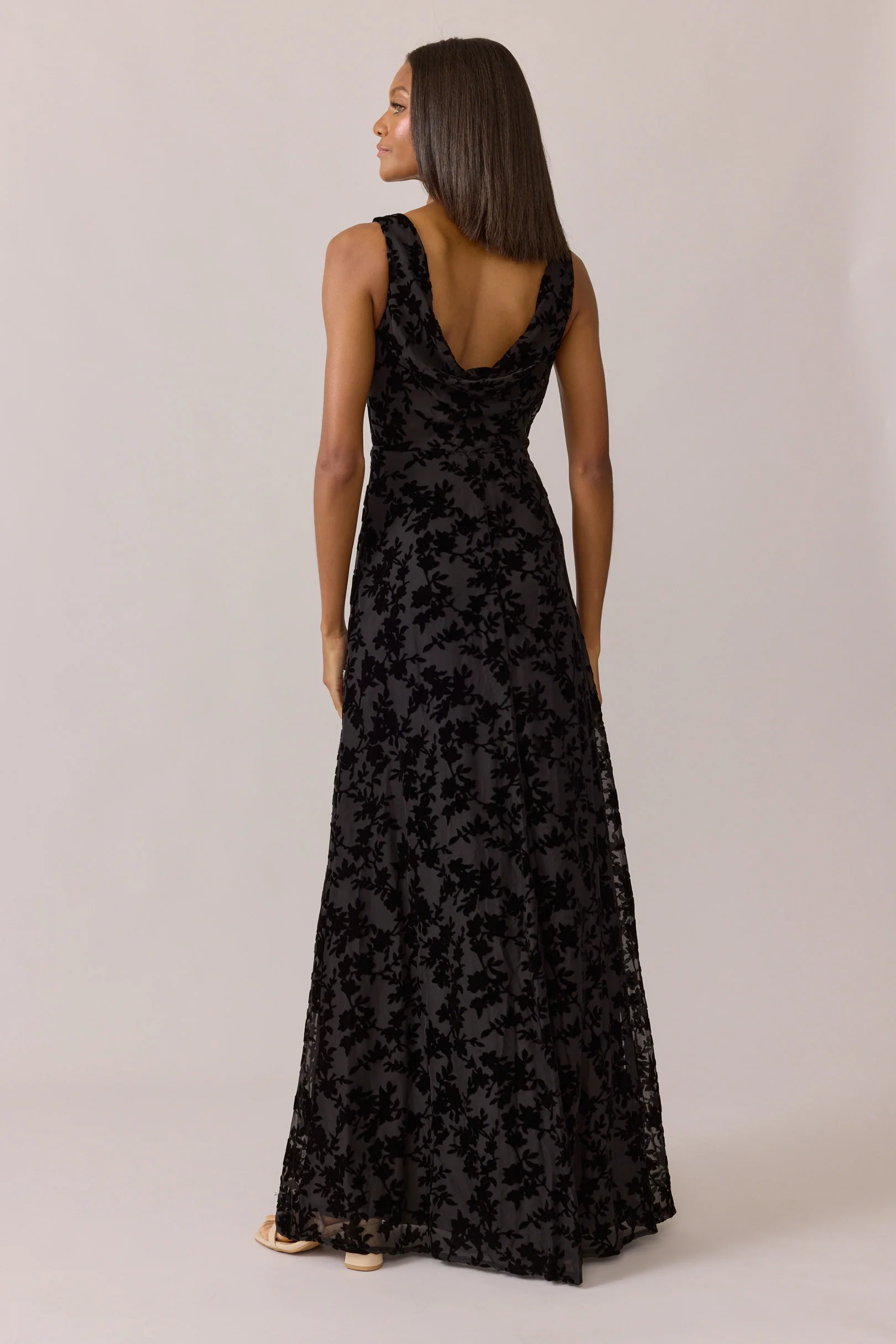 Dakota Floral Burnout Velvet Dress | Made To Order - Image 44