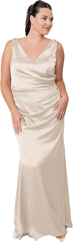 Dawson Satin Dress | Made To Order - Image 143