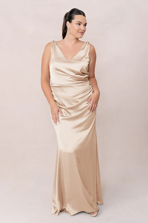 Dawson Satin Dress | Made To Order - Image 89