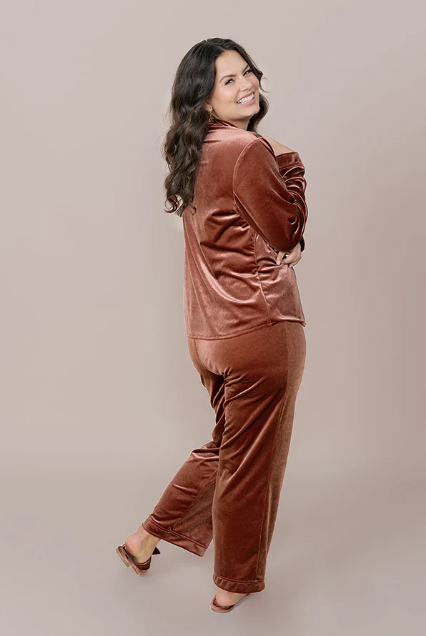 Daybreak Long Sleeve Velvet Top | Made To Order - Image 3