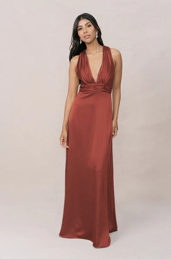 Dylan Satin Dress | Made To Order - Image 24