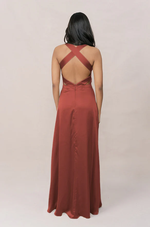 Dylan Satin Dress | Made To Order - Image 25