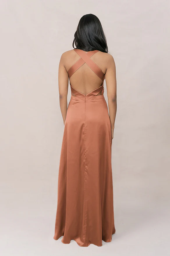 Dylan Satin Dress | Made To Order - Image 29