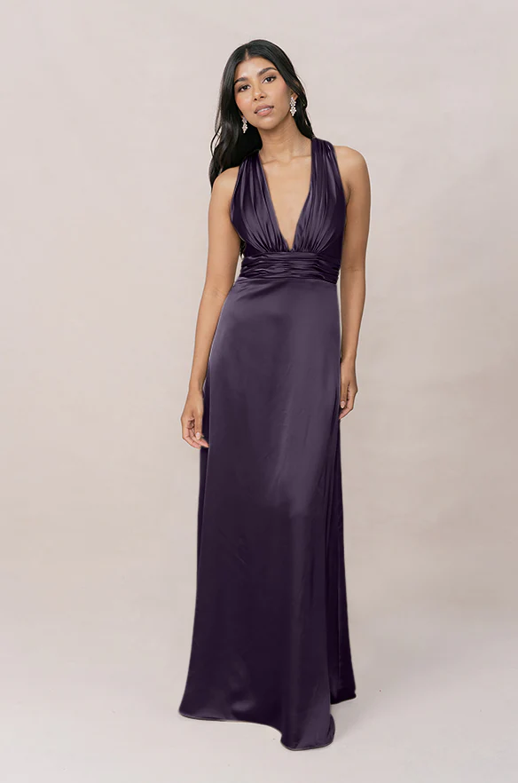 Dylan Satin Dress | Made To Order - Image 36