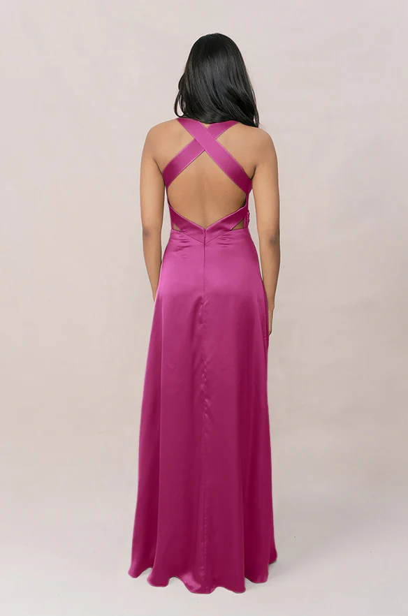 Dylan Satin Dress | Made To Order - Image 45