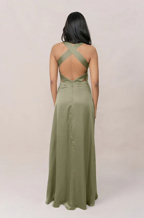 Dylan Satin Dress | Made To Order - Image 69