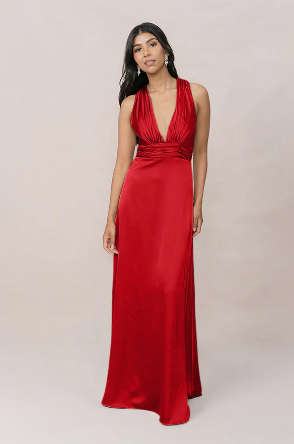 Dylan Satin Dress | Made To Order - Image 78