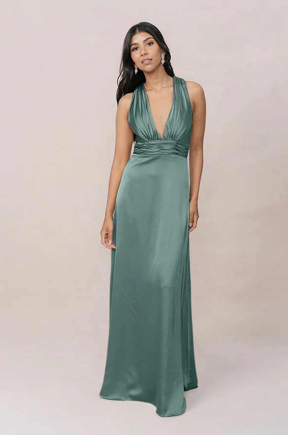 Dylan Satin Dress | Made To Order - Image 84