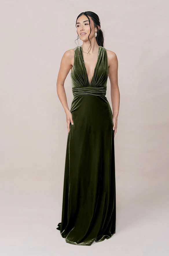 Dylan Velvet Dress | Made To Order - Image 58