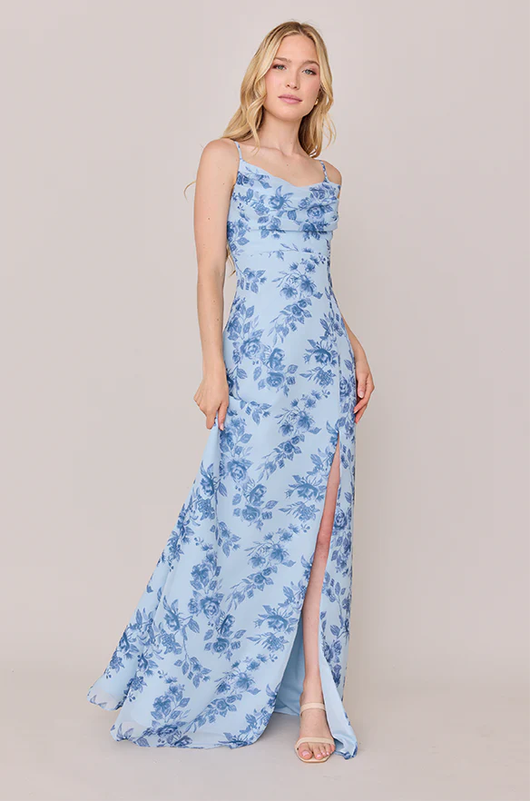 Ember Chiffon Floral Print Dress | Made To Order - Image 10