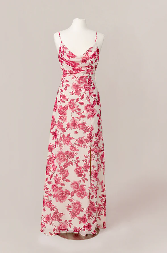 Ember Chiffon Floral Print Dress | Made To Order - Image 27
