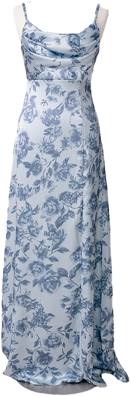 Ember Satin Floral Print Dress | Made To Order - Image 48