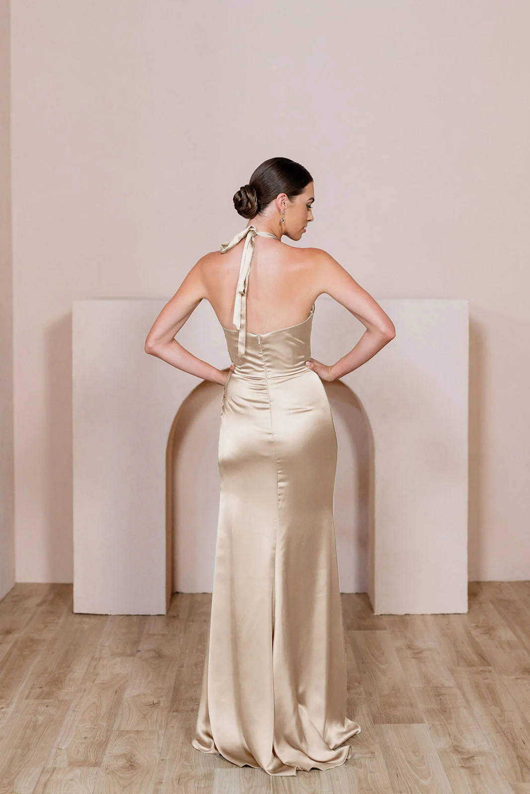 Fallon Satin Dress | Made To Order - Image 95