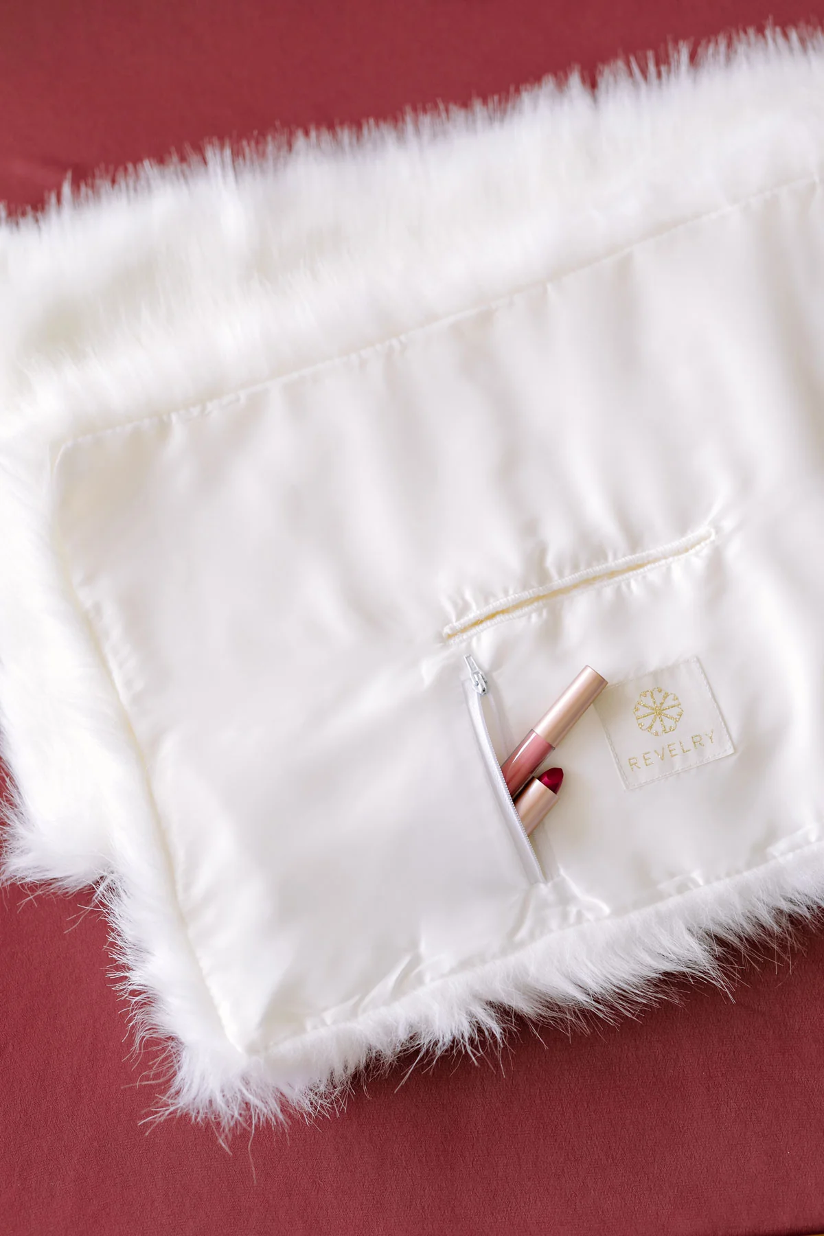 Faux Fur Shrug White | Ready To Ship - Image 3