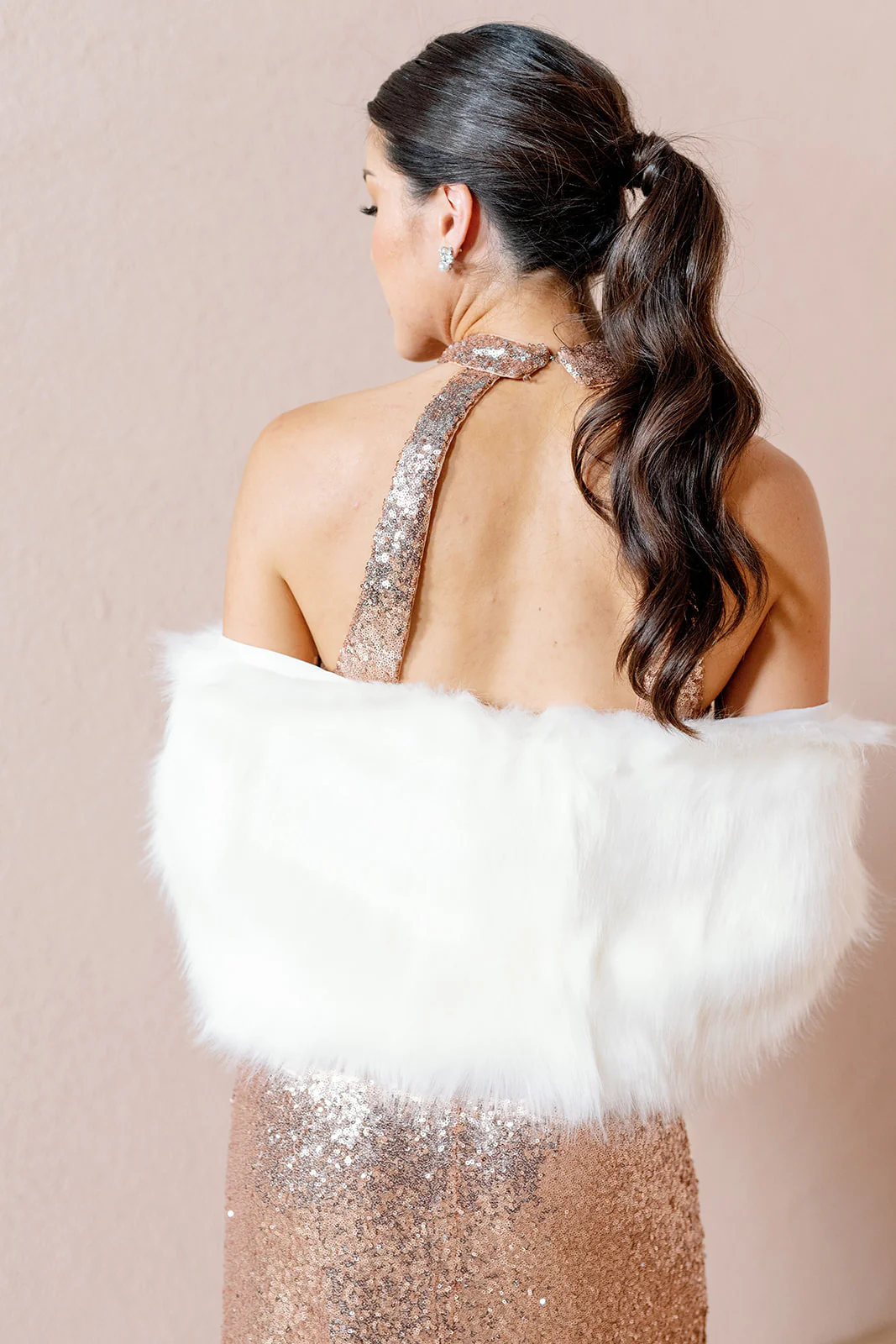 Faux Fur Shrug White | Ready To Ship - Image 4