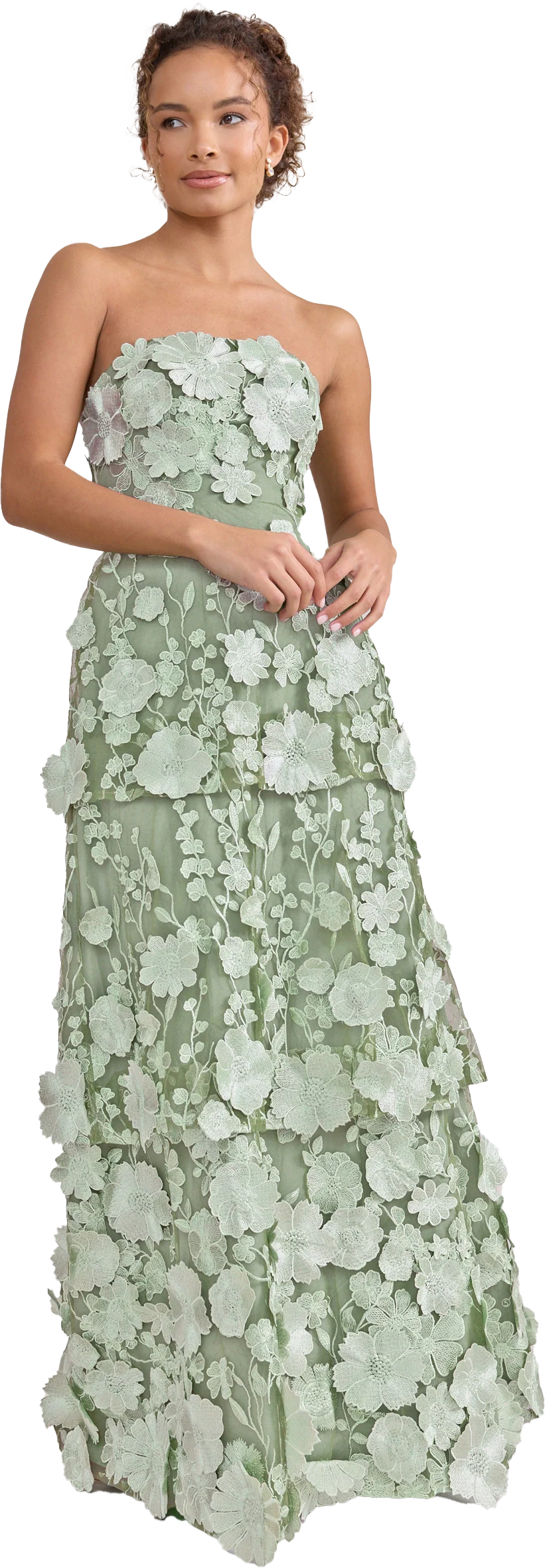 Flora Appliqué Dress Meadow | Ready To Ship - Image 3
