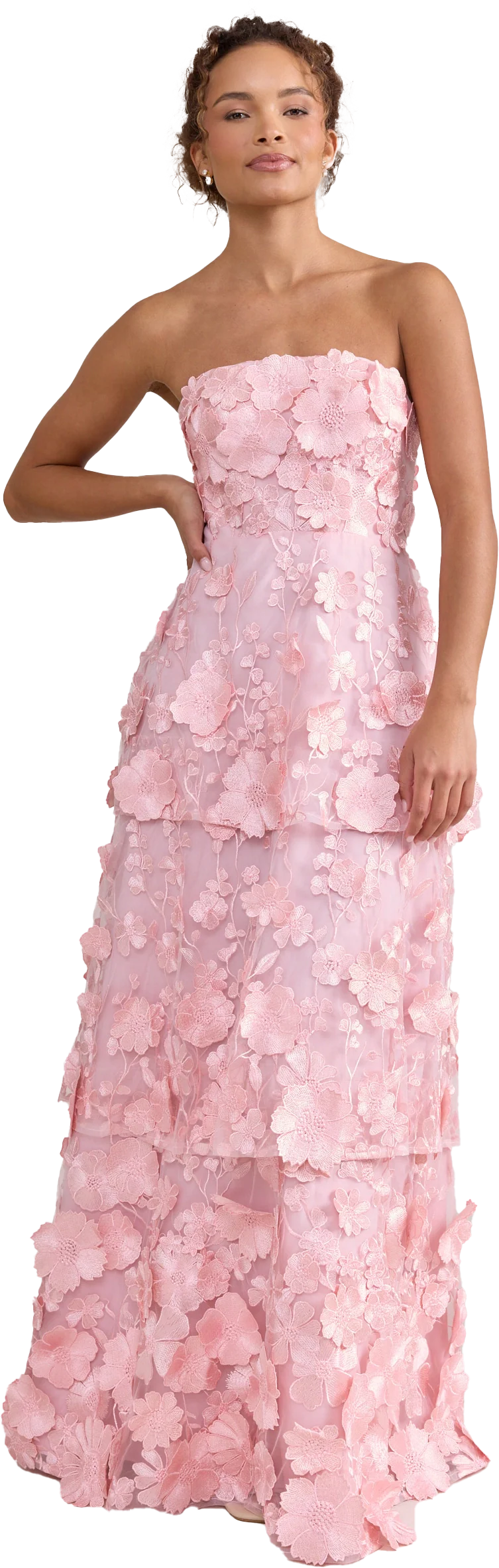 Flora Appliqué Dress Pink | Ready To Ship - Image 6