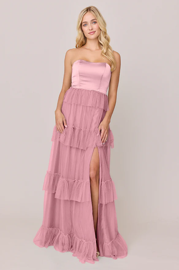 Frankie Convertible Satin + Tulle Dress | Made To Order - Image 46
