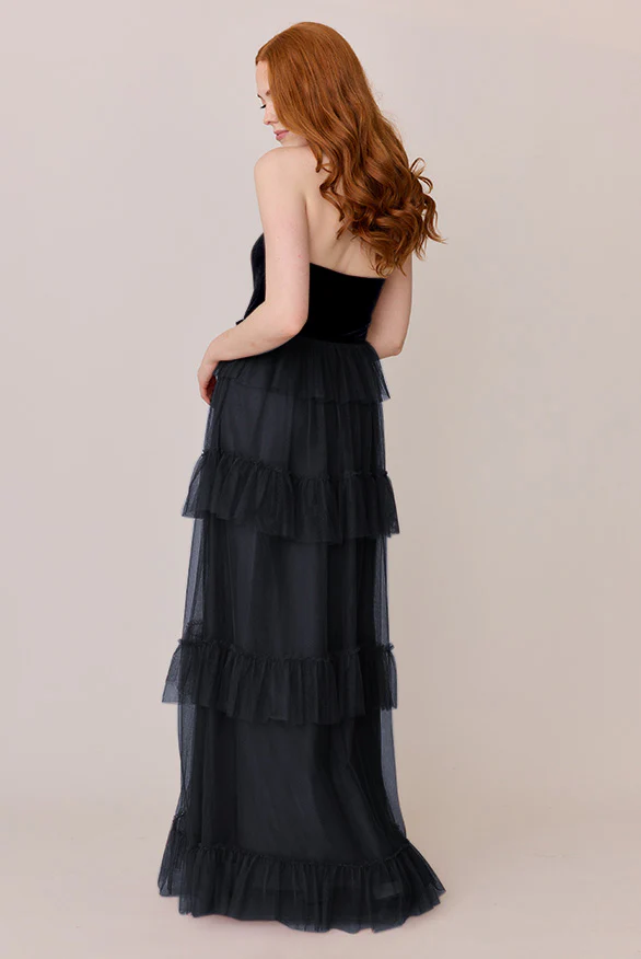 Frankie Convertible Velvet + Tulle Dress | Made To Order - Image 10